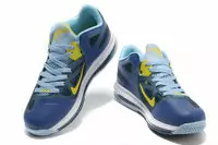 nike air max low lebron 9 france deep blue yellow nba